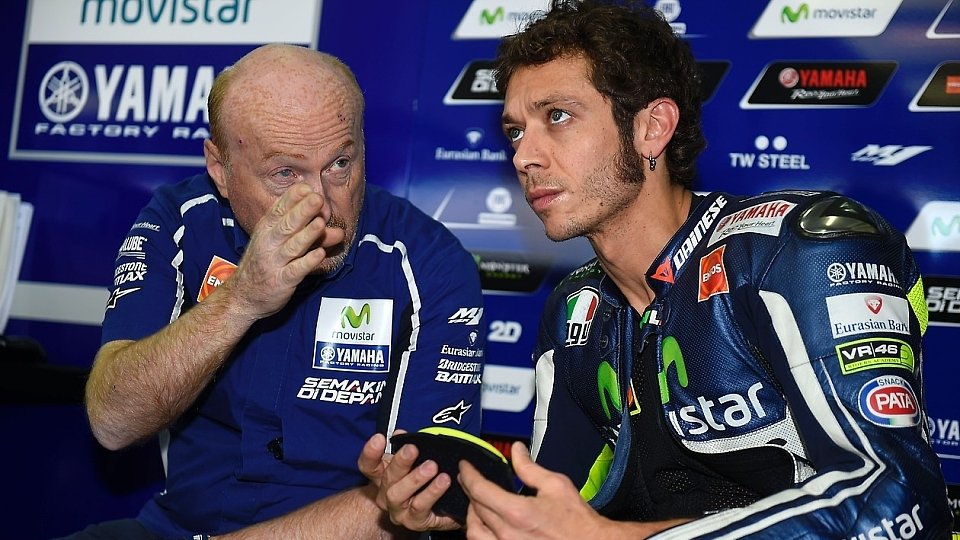Rossi wagte sich nur kurz auf die Strecke, Foto: Yamaha
