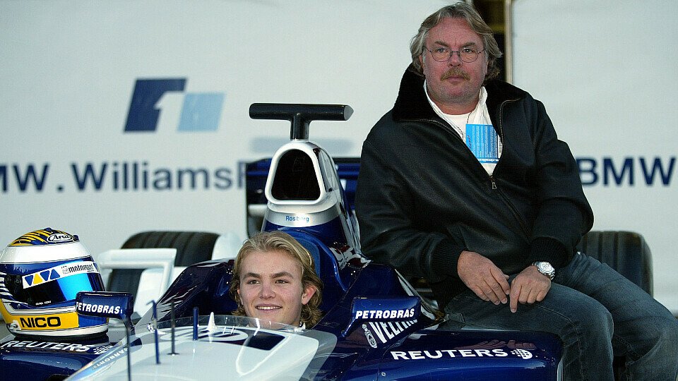 Das Milchgesicht und sein Vater: Nico und Keke Rosberg im Jahr 2002, Foto: Sutton