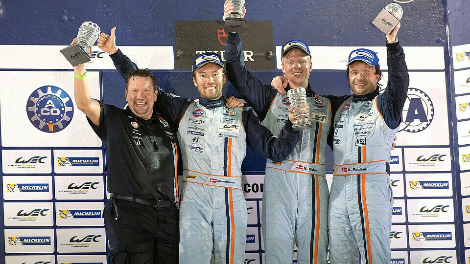 Poulsen, Heinemeier-Hansson und Thiim sicherten sich vorzeitig den Titel, Foto: Aston Martin Racing