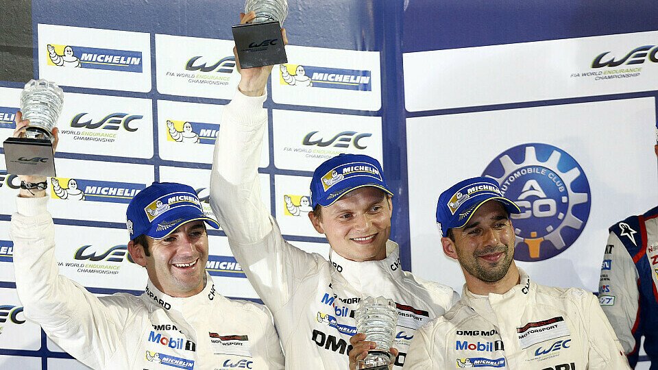 Romain Dumas, Neel Jani und Marc Lieb triumphierten in Sao Paulo, Foto: Porsche