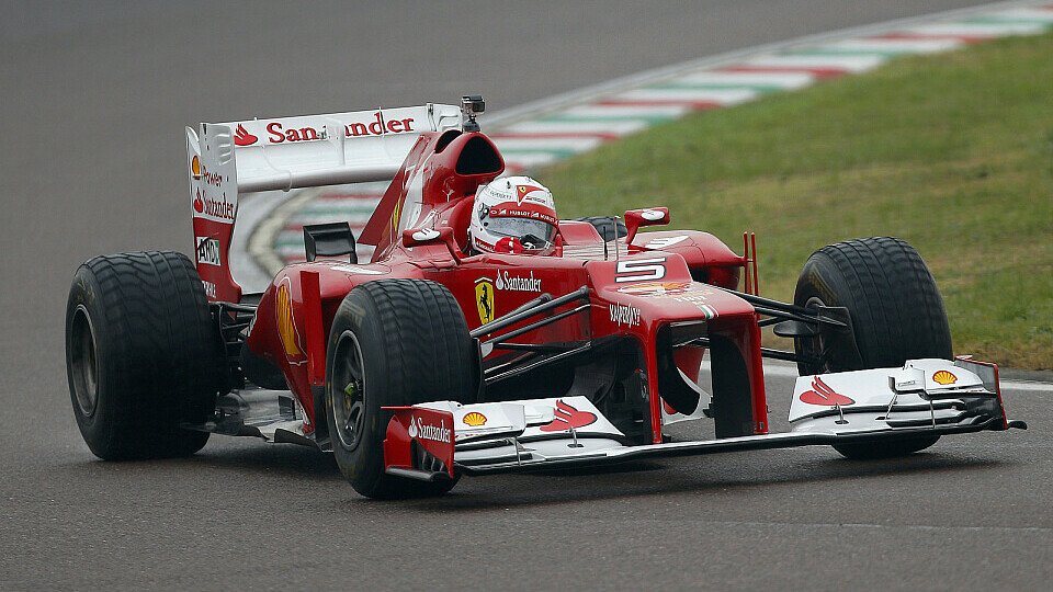 Sebastian Vettel erster Ferrari-Test läuft, Foto: Sutton