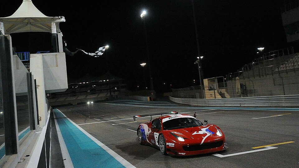 Mit drei Sekunden Vorsprung holte sich AF Corse den dritten Sieg in Abu Dhabi, Foto: Gulf 12 Hours