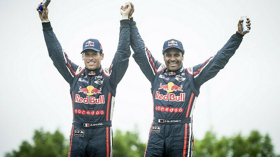 Co-Pilot Matthieu Baumel und Nasser Al-Attiyah gewannen überlegen die Rallye Dakar 2015, Foto: Red Bull