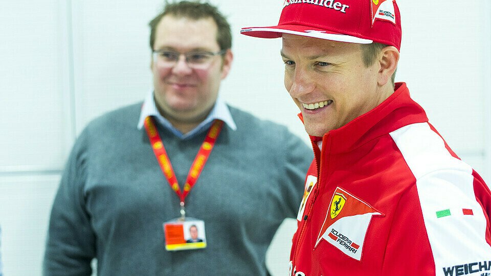 Da grinst er, der Kimi, Foto: Ferrari