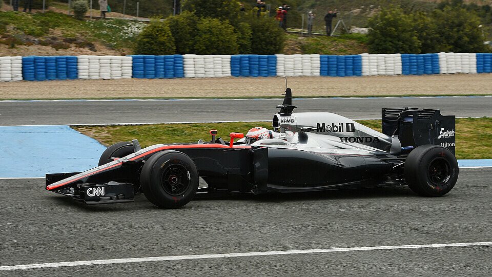 Jenson Button kam nur auf sechs Runden, Foto: Sutton