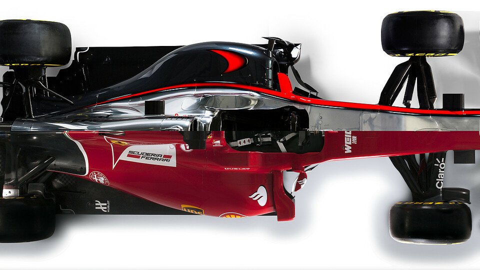 Sieht cool aus unser selbst designter McLari MP4-SF15-T oder? ;), Foto: McLaren/Ferrari