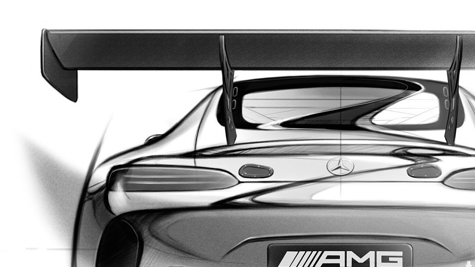 Skizze des neuen GT3 von Mercedes-AMG, Foto: Mercedes-AMG