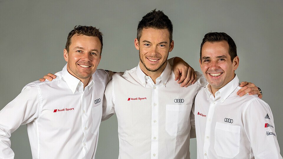 Marcel Fässler, André Lotterer und Benoit Tréluyer starten seit 2010 gemeinsam für Audi, Foto: Audi