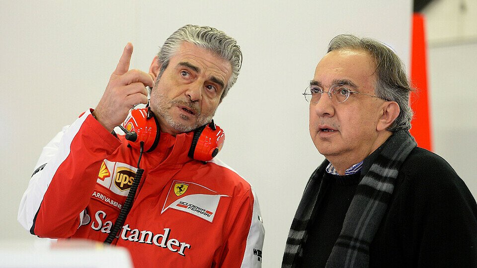 Sergio Marchionne mit Ferrari-Teamchef Maurizio Arrivabene, Foto: Ferrari