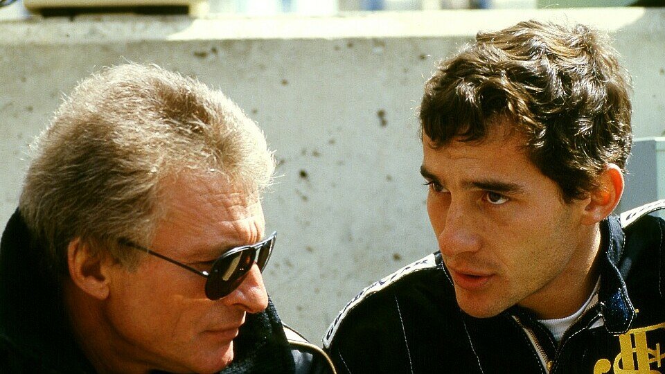Gerard Ducarouge und Ayrton Senna, Foto: Sutton