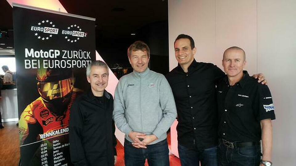 Ringguth (2. von links) und das neue MotoGP-Team von Eurosport, Foto: Eurosport