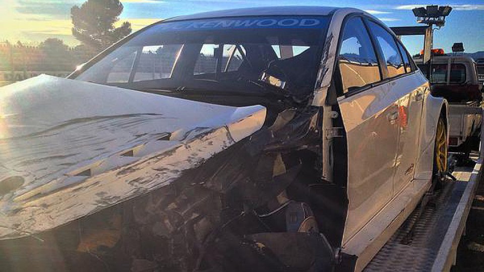 Der Campos Testwagen wurde stark beschädigt, Foto: Hugo Valente