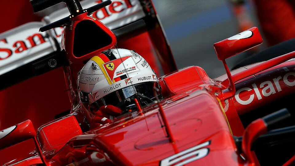 Sebastian Vettel ist nicht überrascht von der Mercedes-Bestzeit, Foto: Ferrari