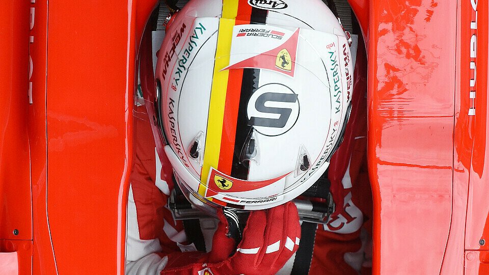 An dieses Helmdesign von Sebastian Vettel dürfen sich die Fans gewöhnen, Foto: Sutton