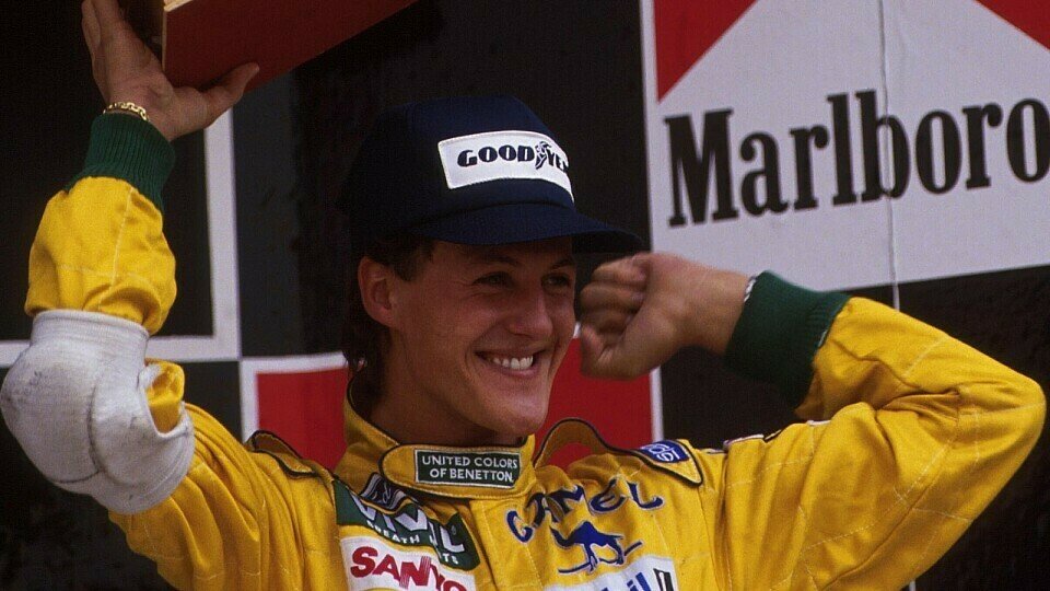 Der Youngster Michael Schumacher erlebte beim Belgien-GP 1992 den großen Durchbruch