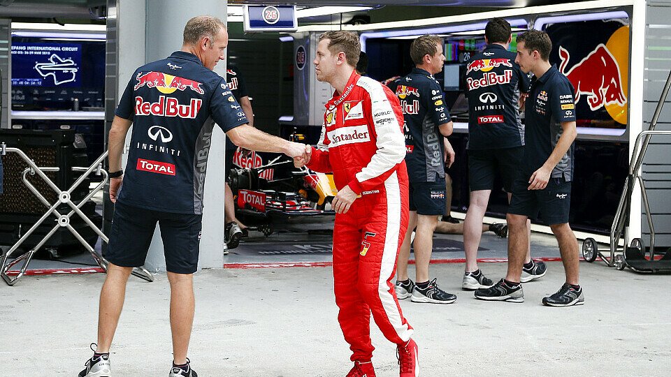 Einen Handschlag zwischen Red Bull und Ferrari gab es noch nicht, Foto: Sutton