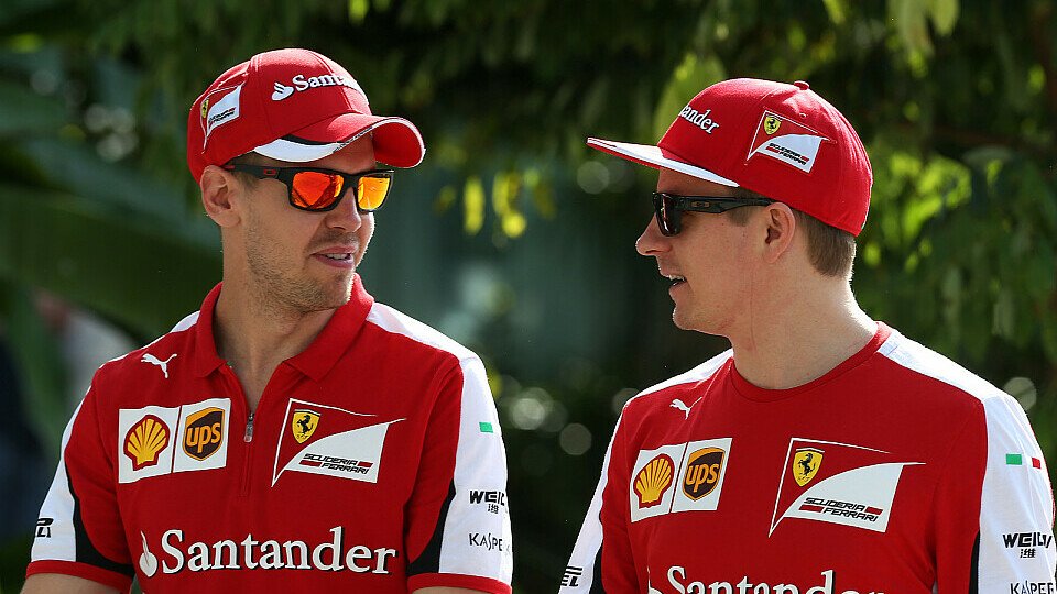 Räikkönen und Vettel: wirklich auf Augenhöhe?, Foto: Sutton