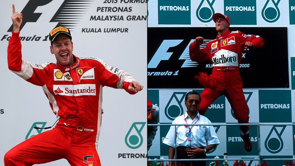 Vettel wandelt in seiner Debütsaison auf Schumachers Spuren, Foto: Motorsport-Magazin.com/Sutton