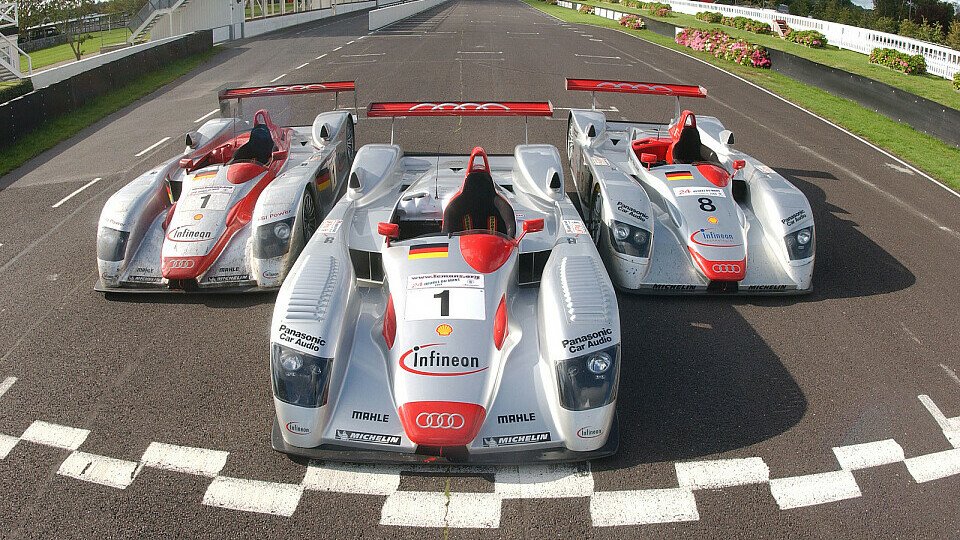 2002 gelang Audi der Hattrick in Le Mans, Foto: Audi