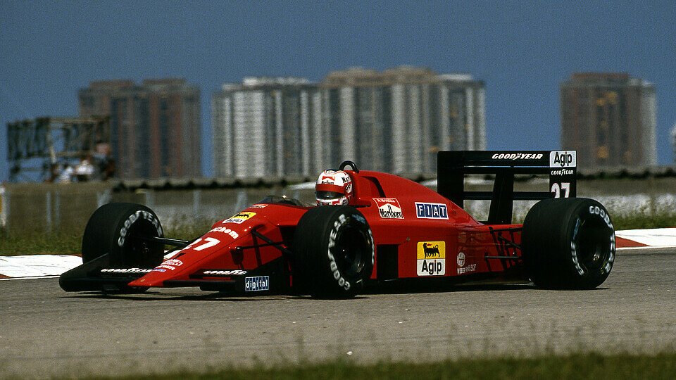 Nigel Mansell gewann als einer von sechs Piloten sein erstes Rennen für Ferrari, Foto: Sutton