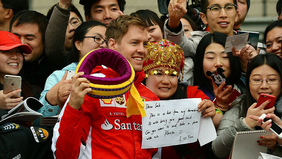 Die chinesischen Fans lieben Sebastian Vettel