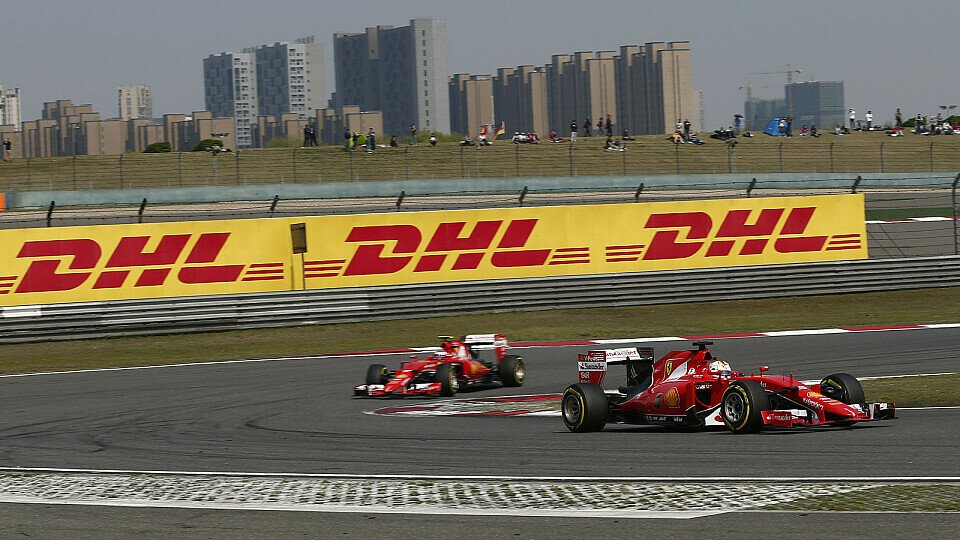 Sebastian Vettel holte das dritte Podium im dritten Ferrari-Rennen, Foto: Sutton
