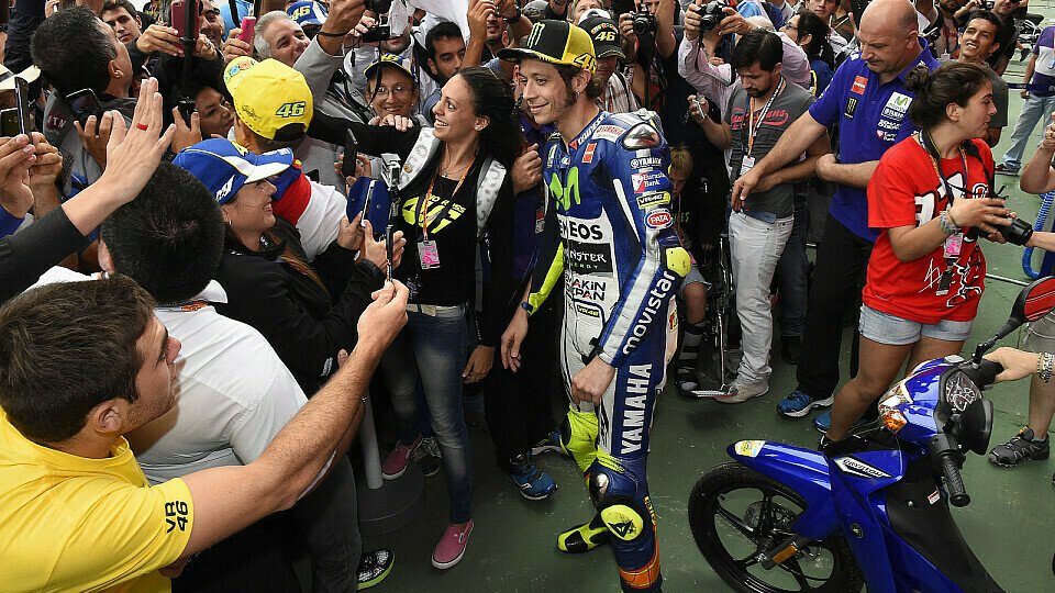 Rossi ist auch in Argentinien der Publikumsliebling, Foto: Yamaha