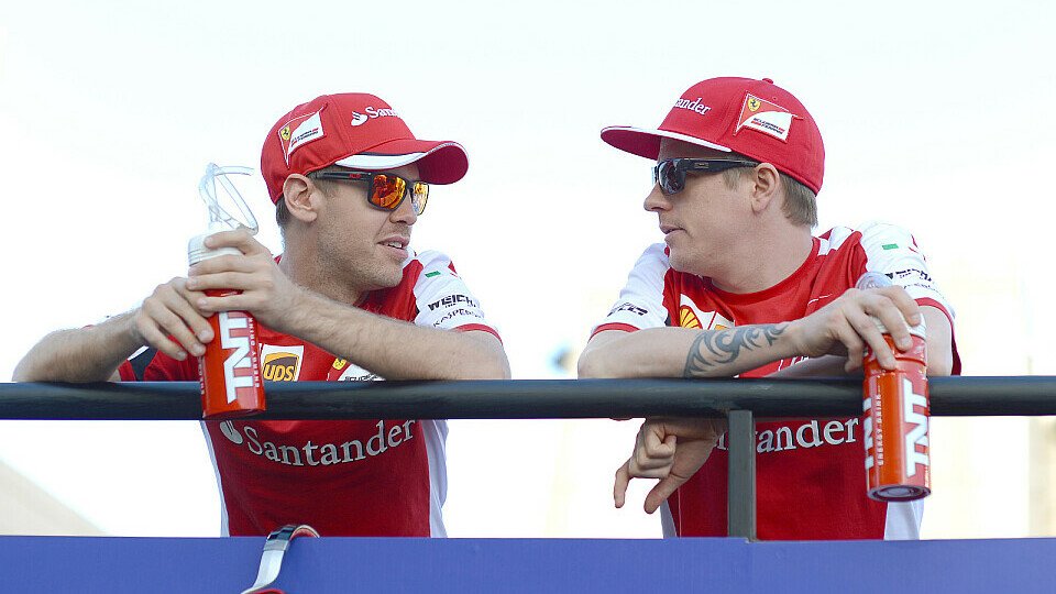 Sebastian Vettel schätzt Kimi Räikkönen - auf und neben der Strecke, Foto: Sutton