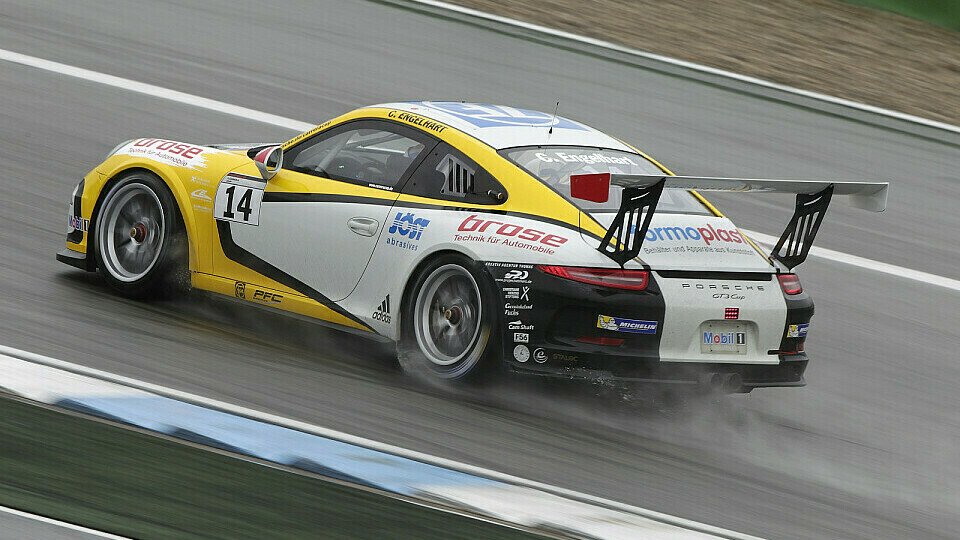 Christian Engelhart gewann auch das zweite Rennen in Hockenheim, Foto: Porsche