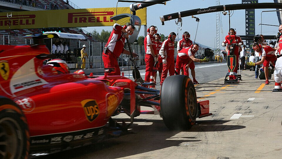 Ferrari lieferte in Barcelona die schnellsten Stopps ab, Foto: Sutton