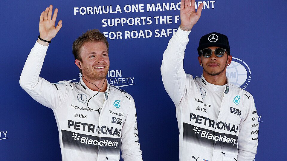 In Barcelona musste Hamilton Rosberg den Vortritt lassen, Foto: Mercedes-Benz