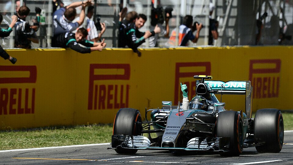 Nico Rosberg feiert seinen neunten Karriere-Sieg, Foto: Sutton