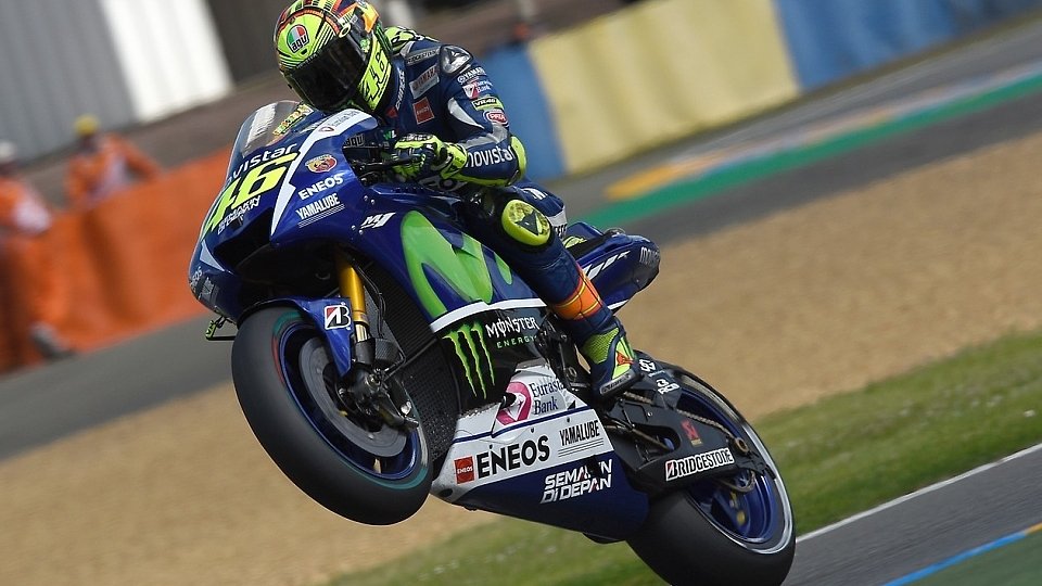 Rossi landete im vorderen Feld, Foto: Yamaha