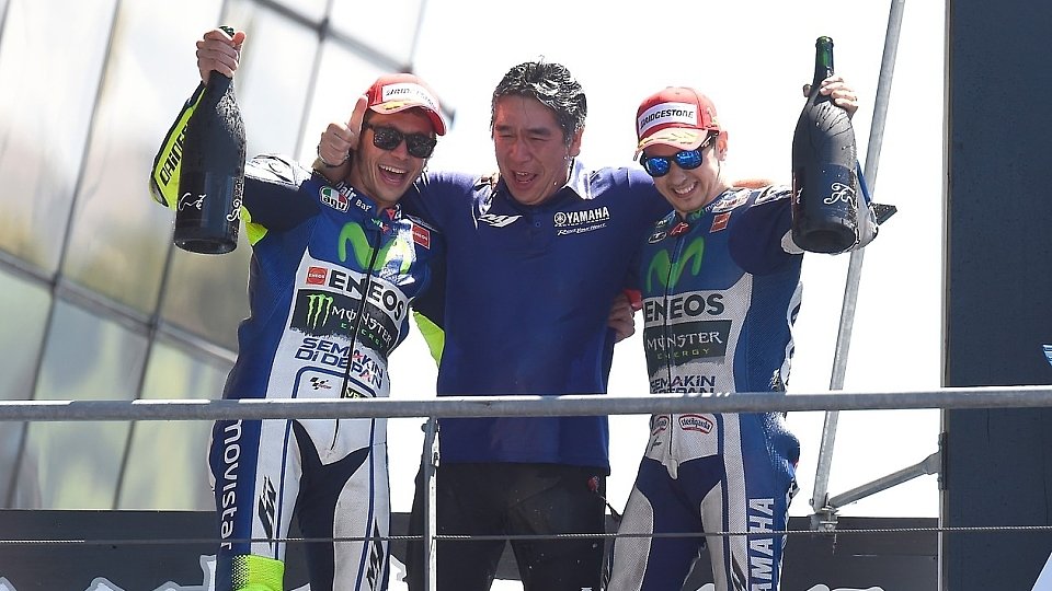 Rossi und Lorenzo setzen Marc Marquez 2015 mächtig zu, Foto: Yamaha