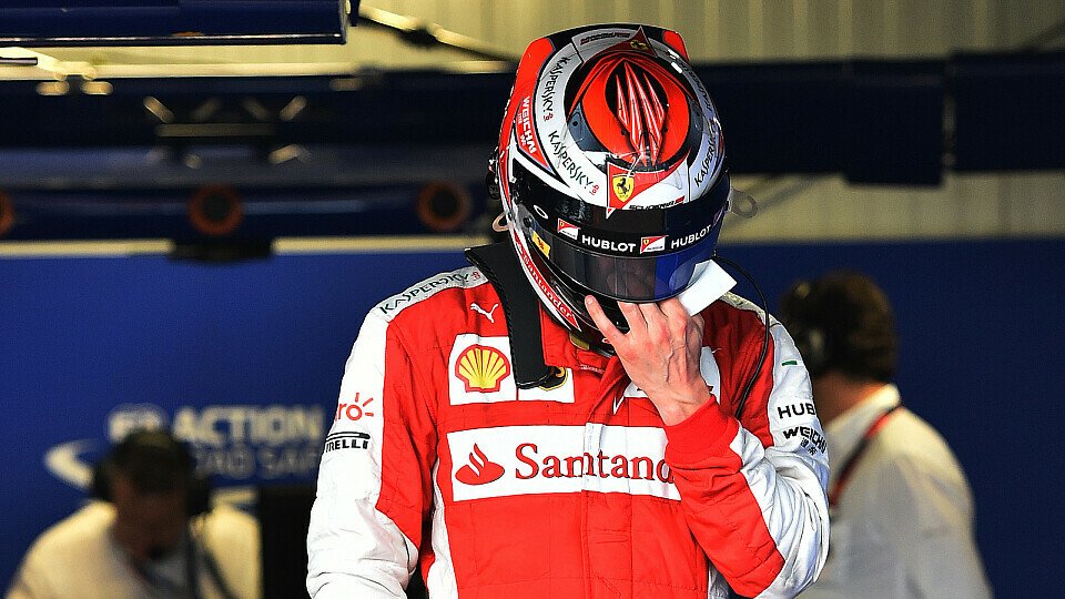 Kimi Räikkönen war nach seinem bitteren Arbeitstag sichtlich geknickt, Foto: Sutton