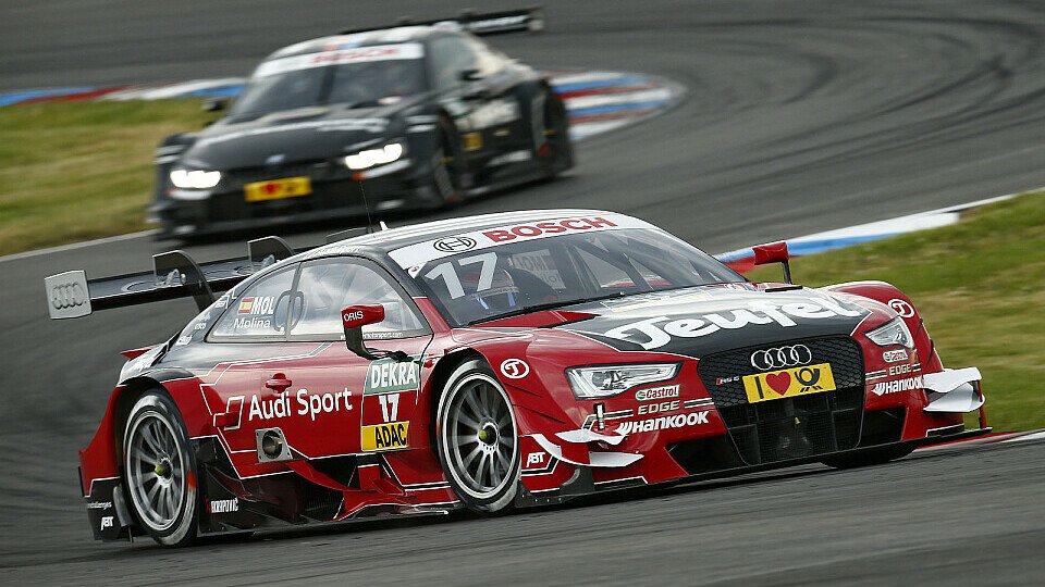 Audi-Pilot Miguel Molina startet am Abend von der Pole-Position