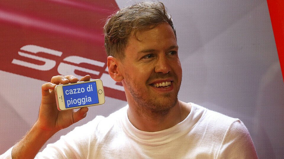 Vettel ist immer für ein Späßchen zu haben, Foto: Sutton
