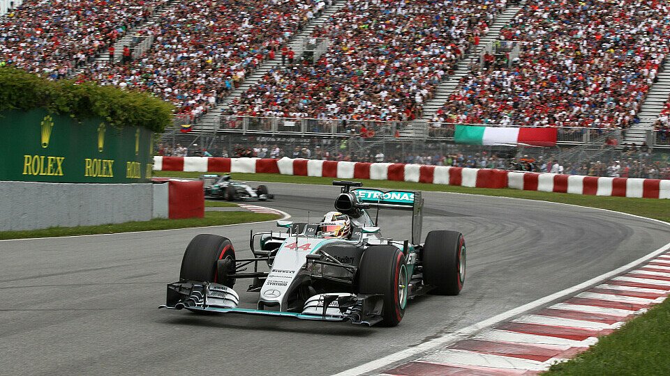 2015 siegte Lewis Hamilton im Mercedes vor Teamkollege Nico Rosberg beim Kanada GP in Montreal. Kann 2016 jemand die Silberpfeile schlagen?, Foto: Sutton