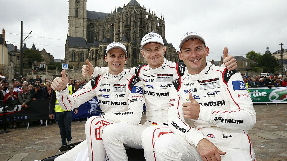 Dreamteam: Nico Hülkenberg, Earl Bamber und Nick Tandy fuhren wie Weltmeister, Foto: Porsche