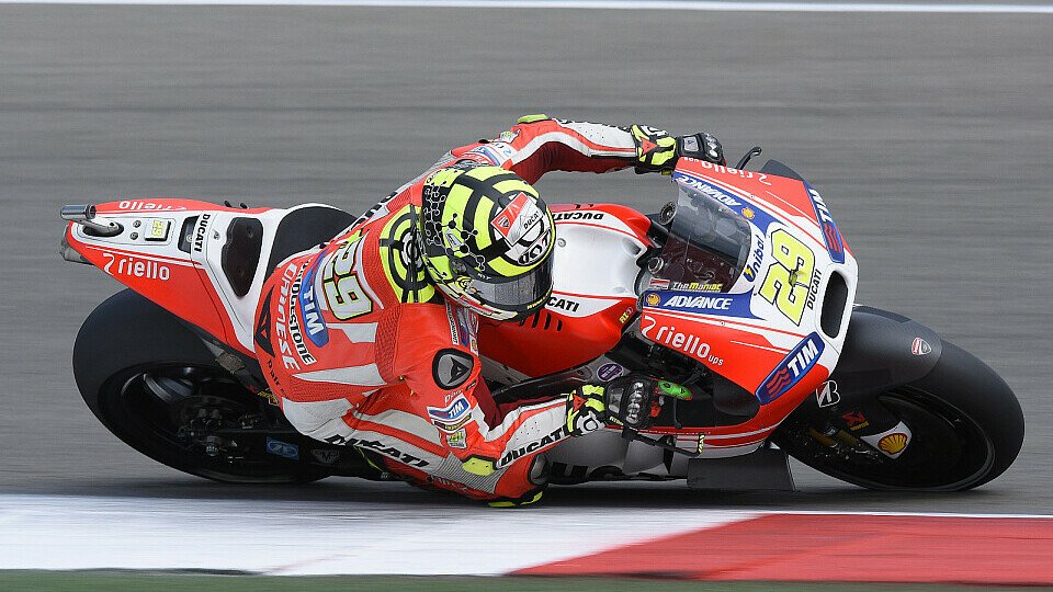Andrea Iannone schaffte es in die Top-3, Foto: Ducati