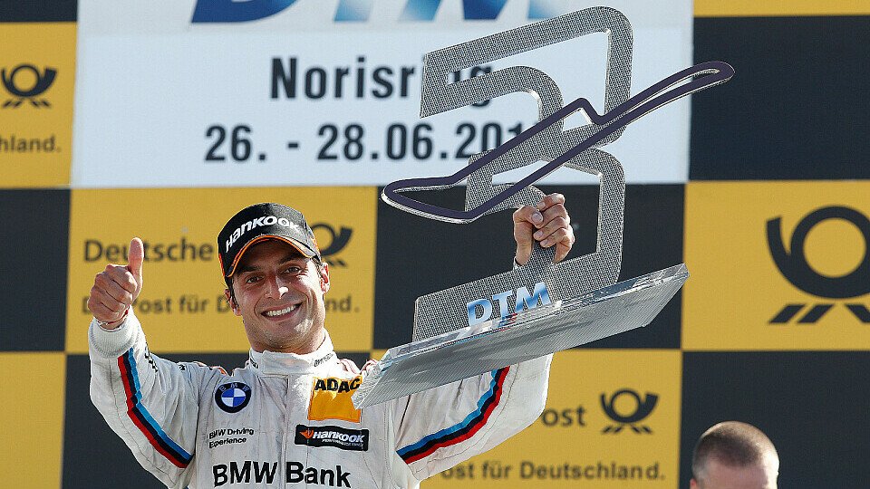 Jubel über das erste Podium für BMW in dieser Saison: Bruno Spengler, Foto: BMW AG