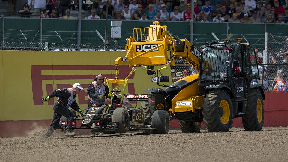 Schon am Freitag lief es nicht rund für Romain Grosjean, Foto: Sutton