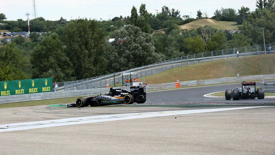 In Ungarn kassierte Maldonado für einen Zwischenfall mit Perez zwei Strafpunkte, Foto: Sutton