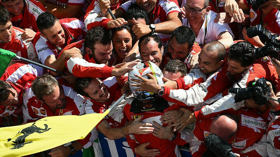 Sebastian Vettel ließ Ferrari jubeln, Foto: Sutton