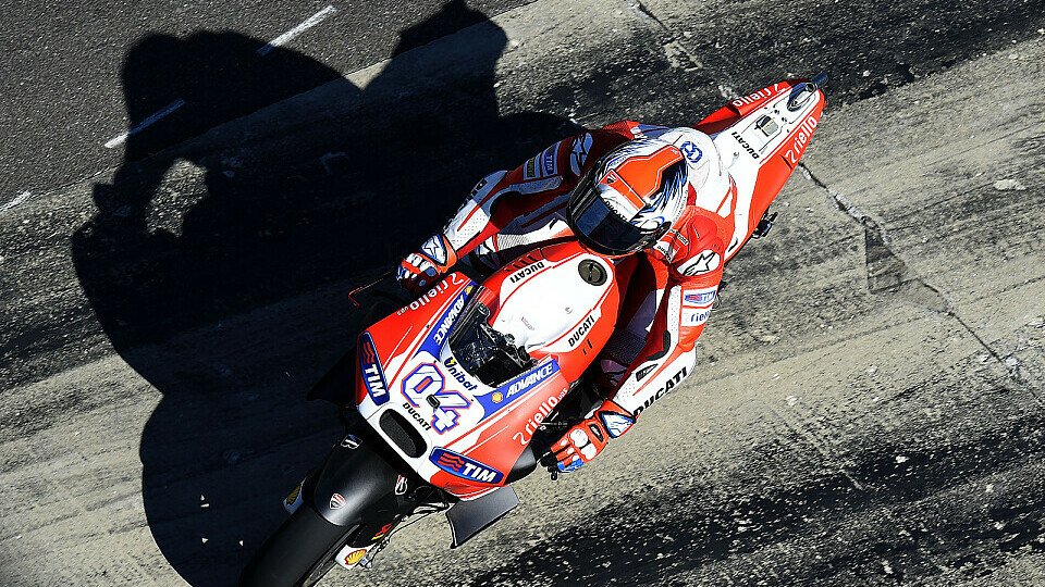 Andrea Dovizioso war erster Verfolger von Lorenzo und Marquez, Foto: Ducati
