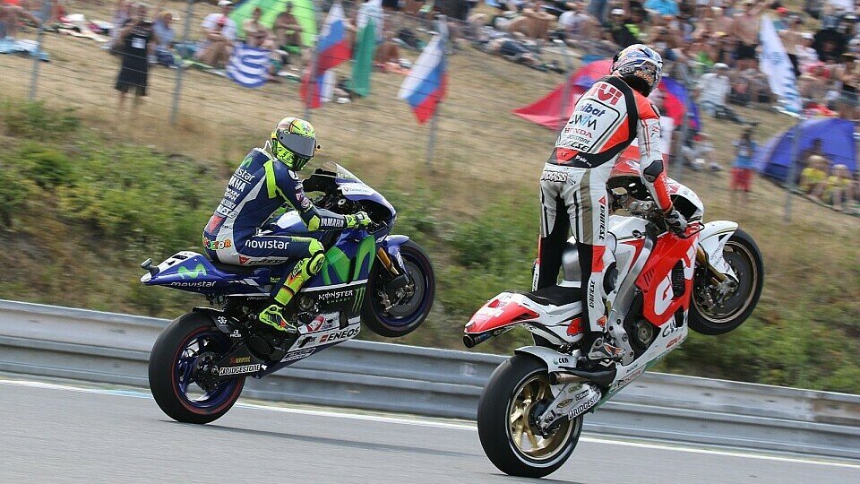 Rossi und Miller freuen sich wohl auch über den Verbleib von Brünn im MotoGP-Kalender, Foto: Tobias Linke