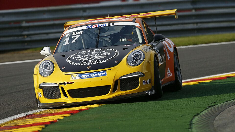Phlipp Eng fährt zum fünften Mal in dieser Saison auf das Podest, Foto: Porsche AG