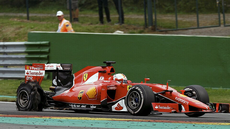 Sebastian Vettel schäumte nach seinem Reifenschaden in Spa-Francorchamps, Foto: Sutton