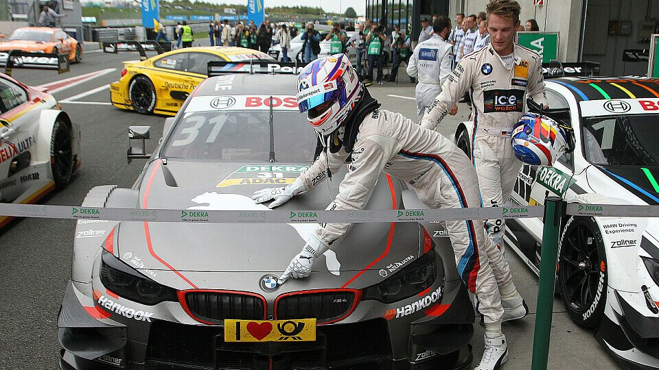 Tom Blomqvist neben seinem Arbeitsgerät, Foto: BMW AG