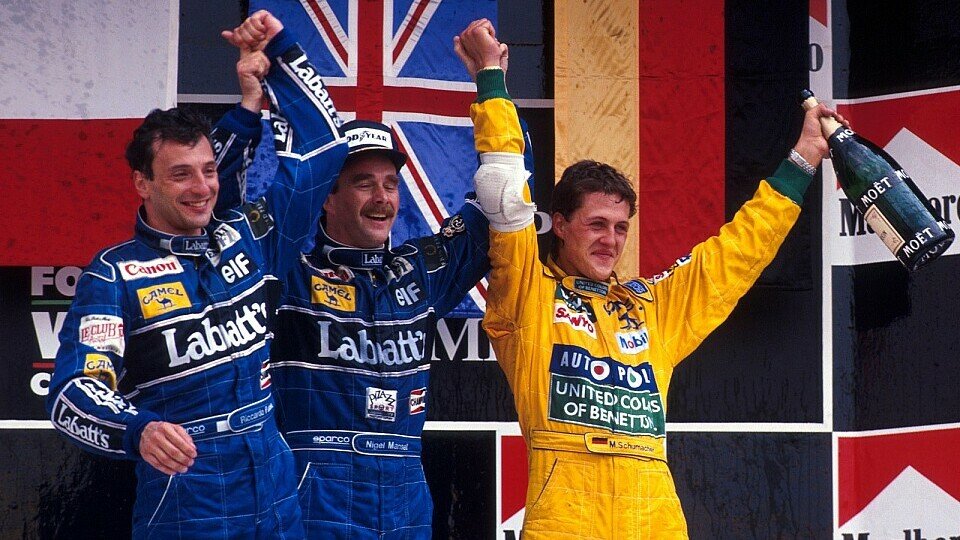 22. März 1992: Michael Schumacher sichert sich beim Großen Preis von Mexiko seine erste von 155 Podestplatzierungen.